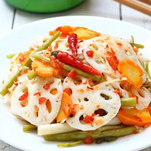 Racine de lotus naturelle salée/racine de lotus délicieuse en saumure - Product Image 3