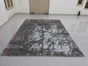 Indo Nepali Flat Weave Alfombras exclusivamente hechas a mano con 100 nudos Patrón abstracto Alfombras hechas a máquina - Product Image 6