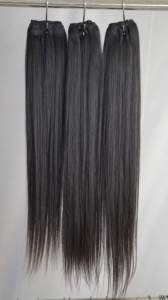 Extensiones de Cabello Liso Transparente HD Brasileño al por Mayor para Cierre, Mechones Dobles Cosidos a Máquina, Cola de Caballo y Set de Clips - Product Image 3
