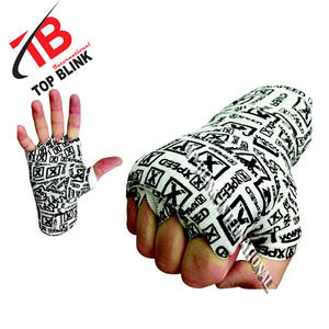 Vendas de boxeo personalizadas para manos, envolturas de boxeo negras, 100% - Product Image 6