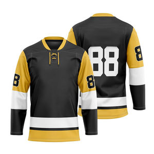 Maillot de Hockey sur glace personnalisé de haute qualité, tenue imprimée par Sublimation, nouveau Design, bas prix, nouvelle collection, 2019 - Product Image 6