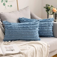 Dekorative Boho Throw Kissen bezüge Baumwolle Leinen gestreifte Jacquard Muster Kissen bezüge für Sofa Couch Wohnzimmer Schlafzimmer