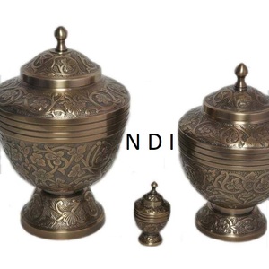 Urnas de cremación con acabado de esmalte rojo brillante y urna de recuerdo Urnas de cremación para cenizas de adultos humanos para la mejor calidad - Product Image 5