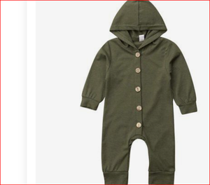 Private Label Baby Rompers with <b>Hoodie</b>,leg, and Hand - Product Image 1