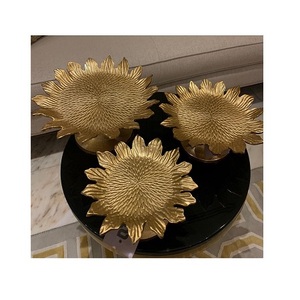 Set of 2 Different Sizes Chocolates Bowls Stainless Steel And Brass Food Decorative Bowls At Affordable Pricing - Product Image 3