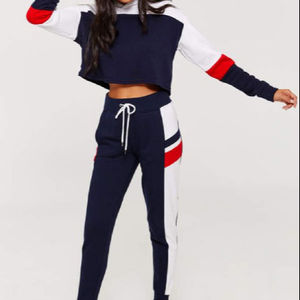 Chándal de gimnasio con logotipo personalizado para mujer, conjunto de chándal para trotar - Product Image 1