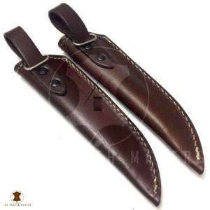 100% Factory Handmade 2021 Factory Rich Grain Leather Sheath for Fix Blade Knives - Product Image 2