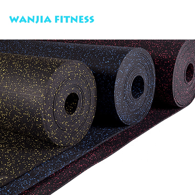 Толщиной 3-12 мм, резиновые напольные рулоны для тренажерного зала, износостойкие резиновые рулоны для пола в тренажерном зале