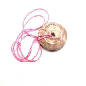 Pendentif en pierre de pierre de Lune Arc-En-Ciel pendentif de Guérison pierre dégringolé pendentif cristal d'agate de Pierre Gemme collier - Product Image 3