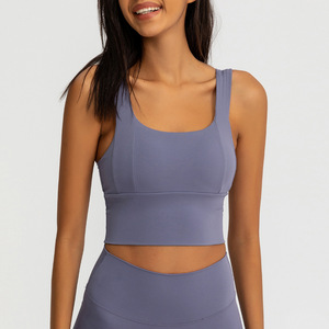 2023 nueva llegada al por mayor sujetadores deportivos de verano para mujer Sexy Yoga correr sin costuras secado rápido Spandex transpirable antibacteriano - Product Image 3