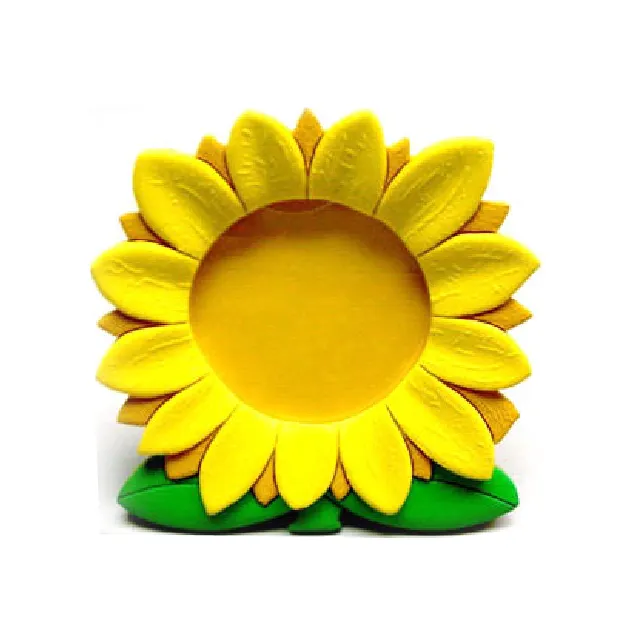 Großhandel Soft PVC Kids Cute Sunflower Foto Bilderrahmen