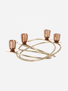 Customization luxury Metal 4 candle holder <b>candelabra</b> home decoration for wedding parties and all other places - Product Image 6