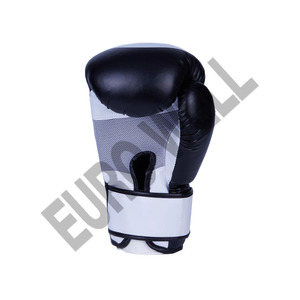 Custom Logo Printed Red Boxing Gloves Custom Sizes 18 Oz White Red <b>Black</b> Leather Boxing Gloves - Product Image 5