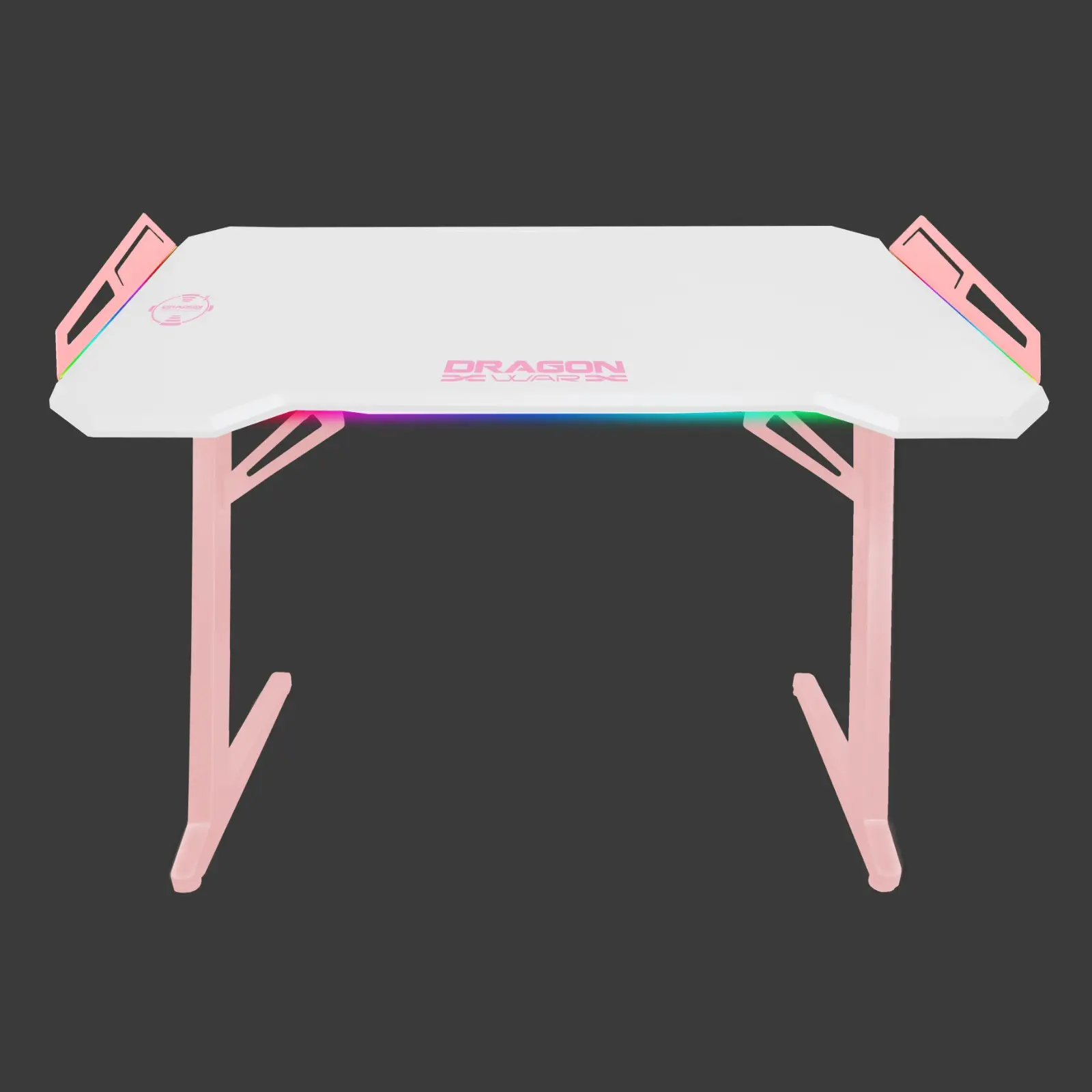 Moderne Stijl Roze Kleur Minnaar Roze Wit Combinatie Meisje Stijl Gaming Tafel Met Draadloze Oplader