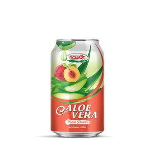 Bebida de jugo de Aloe Vera NAWON de 330ml de Vietnam en lata de aluminio de etiqueta privada buena bebida de Aloe Vera OEM ODM bajo en azúcar - Product Image 4