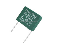 Condensador de Película de Polipropileno Metalizado de la Marca CT X1 Clase 440VAC, Paquete con Orificios para Supresión de EMI, Certificado ROHS, -40~+110