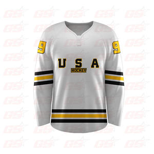 High quality vintage funny sublimation embroidered long sleeve custom man ice hockey jersey - Product Image 5