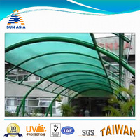 Plaque en polycarbonate SUN ASIA 0,3 mm/0,4 mm/0,5 mm/1,5 mm/6 mm pour usage extérieur avec protection UV Garantie 10 ans Certifié ISO 9001