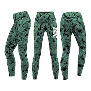 Leggings verts simples, Leggings sublimés pour femmes et vêtements de Gym d'entraînement, Leggings de Yoga pour femmes - Product Image 5