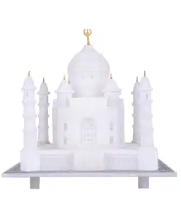 Taj Mahal en miniatura, mármol blanco indio decorativo, todos los tamaños, fabricantes en la India, al mejor precio al por mayor