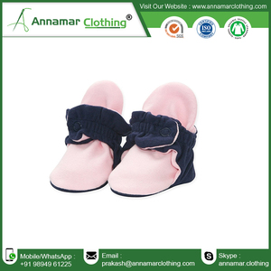Hot Selling Newborn Baby <b>Booties</b> - Baby Girl Boots Wholesale Factory Price Cotton Fabric Baby <b>Bootie</b> with Custom Logo - Product Image 4