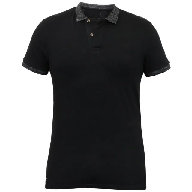 ポロTシャツ-素晴らしいポロTシャツプレーンシンプルブラックカラー最高品質の女性のための一般的な使用