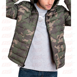Wholesale OEM Mens Puffer Down Jacket Waterproof Customize Men Quilted Cotton - Product Image 2