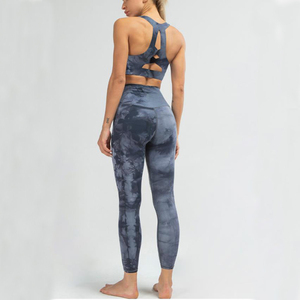 Conjunto Deportivo de 2 Piezas para Mujer, Talla Grande, con Logotipo Personalizado GAF, Ropa Deportiva para Gimnasio, Pantalones de Cintura Media, Sin Costuras - Product Image 4