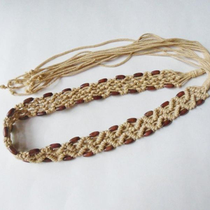 Cinturón de macramé Bliss hecho a mano - Product Image 1