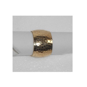 Anillo de Servilleta Redondo Decorativo de Metal Chapado en Latón Premium, Colección Gilded Grace Silver Elegant Antique Heritage - Product Image 2