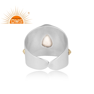 Anillo de Plata de Ley 925 hecho a mano con piedra preciosa de cuarzo, joyería hecha a mano - Product Image 4