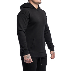 Sweat-shirt à capuche personnalisé de haute qualité pour homme, en polaire polyester/coton, coupe-vent, respirant, avec poche brodée, style vintage et design de créateur - Product Image 3
