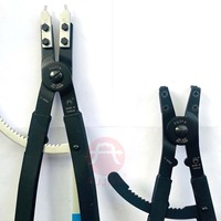 Pince à circlips à cliquet de 20 pouces avec embouts interchangeables, en acier de qualité industrielle, poignée souple, FUJIYA, fabriquée à Taïwan