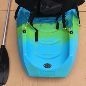 <span class=keywords><strong>Kayak</strong></span> de <span class=keywords><strong>mar</strong></span> inflable <span class=keywords><strong>para</strong></span> una sola persona con asiento acolchado de EVA Opción de paleta de aluminio de plástico <span class=keywords><strong>para</strong></span> deportes acuáticos y uso de ríos - Product Image 4