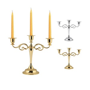 Candelabre en laiton de couleur argent, design standard, forme et taille personnalisées, centre de table pour les meilleures ventes - Product Image 5
