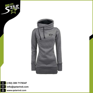 Venta caliente de las mujeres XS tamaño 100% algodón poliéster personalizado 3D impreso Zip-Up Hoodies 320gsm polar mejor calidad en relieve - Product Image 4