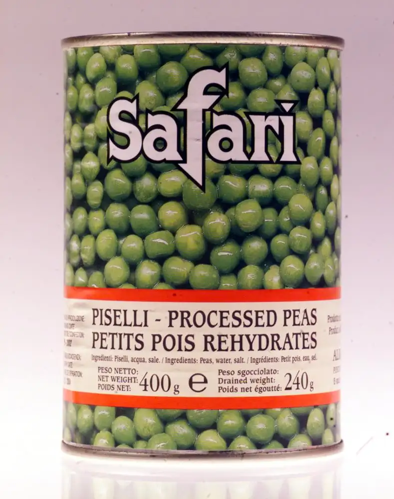 Processed green peas 400g best canned natural green peas