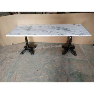 Mesa de centro de encimera de madera moderna con base de metal para comedor, Hotel, granja, cocina, dormitorio, venta - Product Image 4