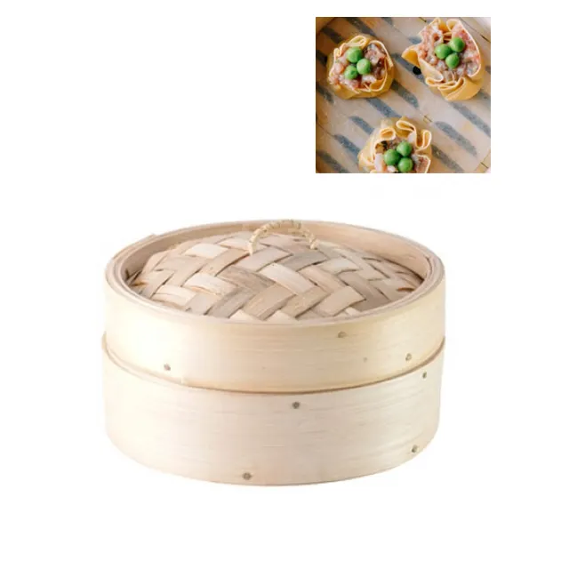 Taomi — cuiseur vapeur en bambou écologique, 10 14 pouces, 16, 30cm, 40 cm, shishi, grand panier d'aliments, 15 cm