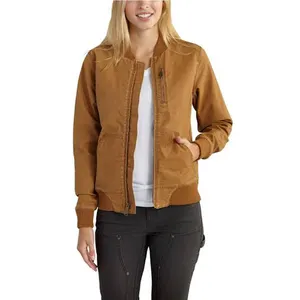 New Arrival Women's Suede Leather Biker Jacket in Tan Real Genuine Leather Fashionable New Fashion Product