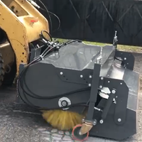 Balayeuse routière montée sur Bobcat de haute qualité pour les fermes, en provenance de Turquie