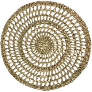Vietnam Natural Seagrass Round <b>Woven</b> <b>Placemats</b> and Pads Set Handmade Silicone Home Wedding and Bar Decor Wholesale - Product Image 5
