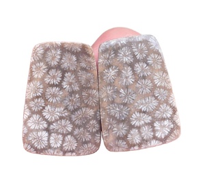 Fósil Natural de Coral, piedra semipreciosa de tamaño libre, par de gemas - Product Image 6