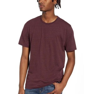 Bella Canvas Bella + Canvas Unisex cuello redondo Tri-blend manga corta Camisetas hombres manga corta cuello redondo Camiseta, Borgoña - Product Image 2