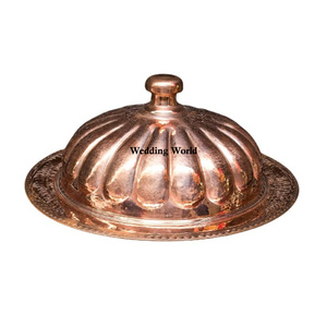 Best Quality Metal Food Dome New Arrival Handmade Decorative Food Dish Indian Stylish Handmade Fancy Designer Food Warmer - Product Image 2