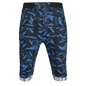 กางเกงขาสามส่วนทันสมัยสำหรับผู้ชาย,กางเกงเอวยางยืดพิมพ์ลาย AOP แบบกำหนดเองสำหรับฤดูร้อน - Product Image 2