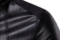Veste en cuir d'hiver décontractée pour hommes, taille plus, respirante, avec fermeture éclair et col montant, Pakistan 2020