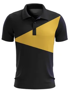 Latest Fancy Multiple Colors Wholesale Sublimation Polyester Spandex Customize Golf Polo Shirt For Men Short Sleeve 2022