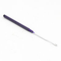 Kit d'outils professionnels de pose de perles pour extensions capillaires en acier inoxydable de haute qualité, 4 pièces, avec étui en cuir pour perruques à dentelle