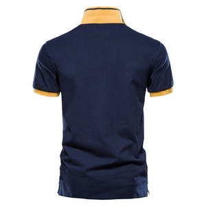 Polo manches courtes pour homme, Logo personnalisé, mode 100% en pur coton, tenue de sport masculin, avec col - Product Image 2
